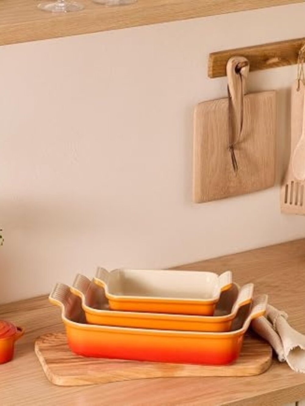 Le Creuset Heritage 26cm Color Flame Rectangular Casserole Dish NWT - Picture 8 of 10